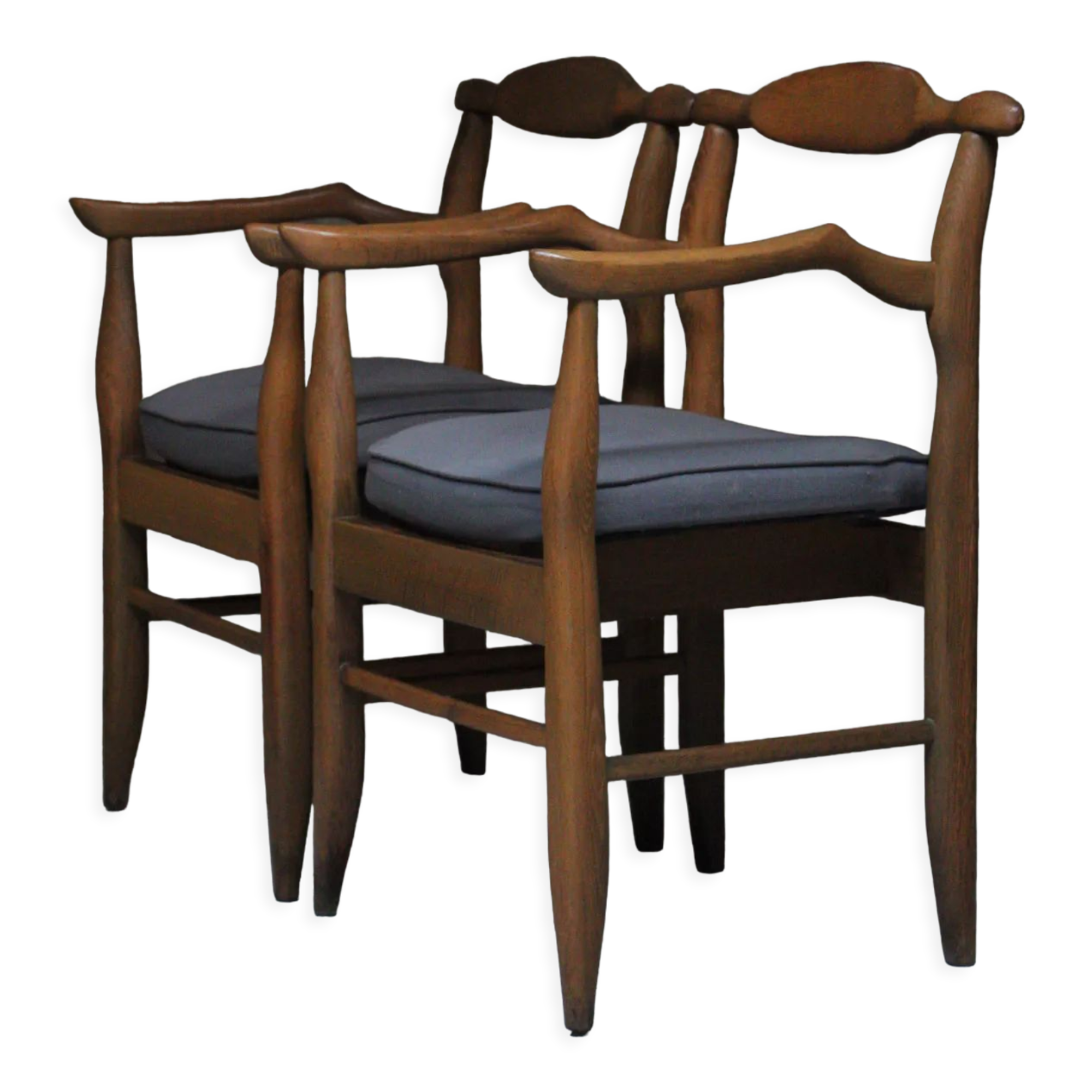 Pair of armchairs Fumay Guillerme & Chambron