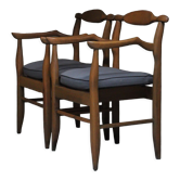 Pair of armchairs Fumay Guillerme & Chambron
