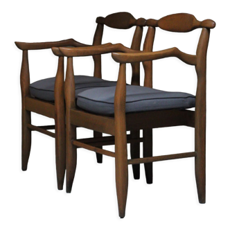 Pair of armchairs Fumay Guillerme & Chambron