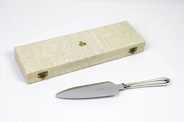 Christofle – Pelle à tarte en métal argenté, modèle Spatours avec écrin d’origine