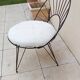 Vintage Danish wrought iron armchair