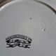 Plate David Johnston oriental décor monochrome black J. Vieillard Bordeaux