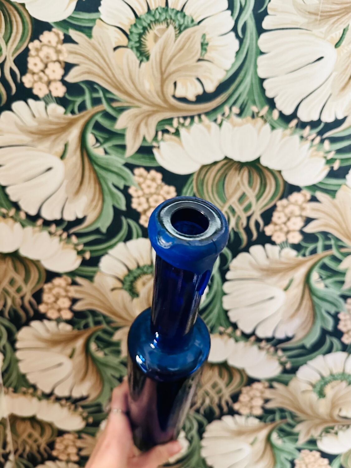 Vintage blue decanter