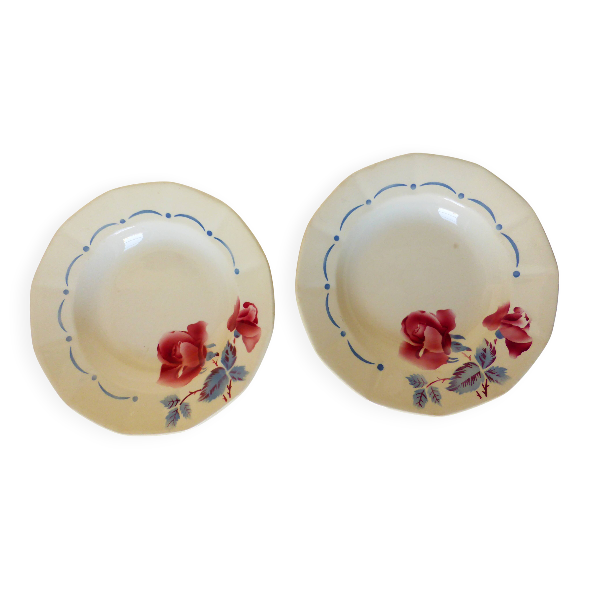 2 vintage deep plates from Digoin Sarreguemines 2107128