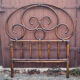 Vintage 60s bamboo rattan headboard