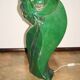 ‘Head’ sculpture lamp, glazed ceramic, vintage, Poland, 20th century