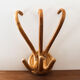 Vintage 3-spoke curved wood hook