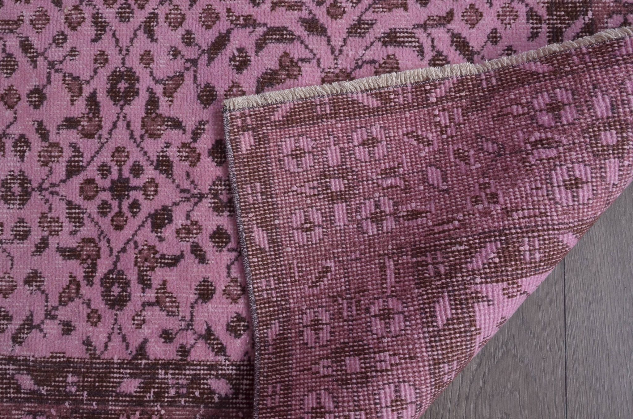 Pink Anatolian Vintage Oushak Rug sku2347