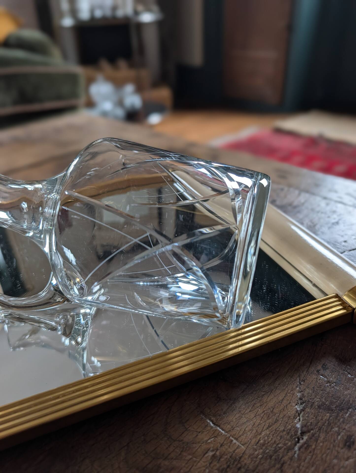 Cut glass carafe – 1960s