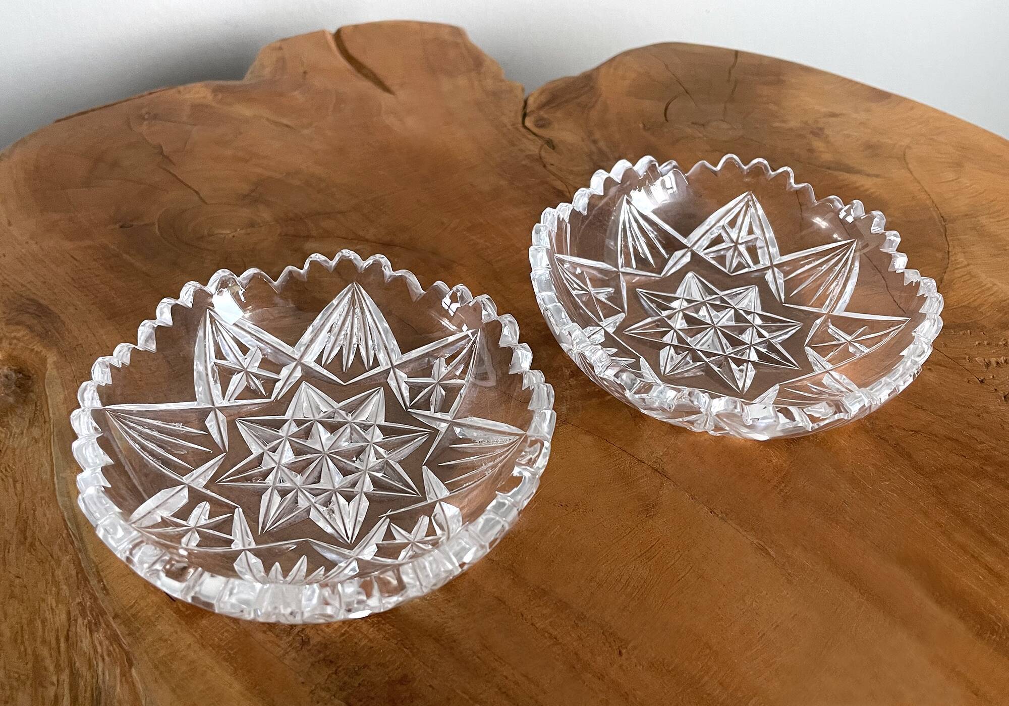 Ensemble de bols et vases en cristal / verre