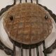 Mid century Brutalist wrought iron and Murano glass wall light, 1950-60
