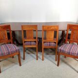 6 chaises en acajou de style Napoléon III