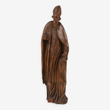 Rare statue antique de Saint Eligius, France ca. 1550