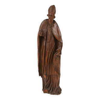 Rare statue antique de Saint Eligius, France ca. 1550