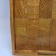 Vintage scandinavian serving tray in marquetry wood