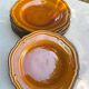 Set of 10 vintage 70s plates in Vallauris handcrafted earthenware