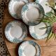 Set of 6 flat plates in iron earth (LOT 5)