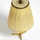Lampe de table en laiton et teck par Kalmar, années 50