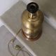 Vintage brass double globe lamp