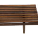 Slatted bench table wenge wood Martin Visser style 60's