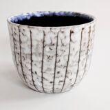 Vintage Hungarian Majolica cache-pot mid-century style Fat Lava ceramic