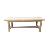 Massive chestnut farm table raw wood