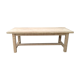 Massive chestnut farm table raw wood