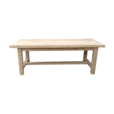 Massive chestnut farm table raw wood