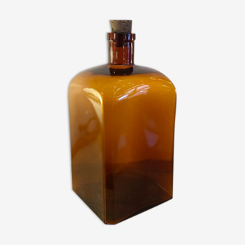 Amber glass bottle or pharmacy bottle