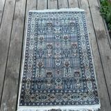 Pair of Persian rugs in wool and silk