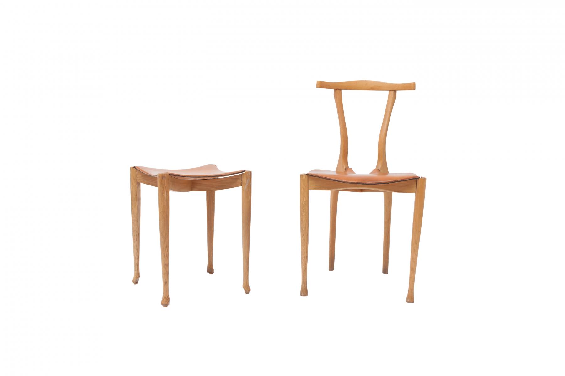 Gaulino Chair and Ottoman by Oscar Tusquets Blanca for Carlos Jane 1980 s