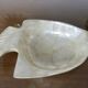 Vide poche poisson en nacre blanche 1980