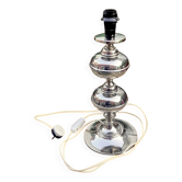 Lamp base space age chrome metal stacked spheres - 1970s