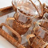 Glass tea service by Ilse Decho for Jena Glas, Germany, 1960