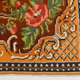 Wine Red & Orange Classic Vintage Kilim Rug, 171x289Cm