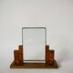 Photo holder in wood and art deco tortoiseshell glass 1930
