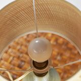Gray pyrite stoneware lamp