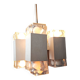 Vintage italian cubic chandelier by Gaetano Sciolari, 1970s