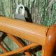 Small vintage wall shelf in bamboo and rattan – 1970s