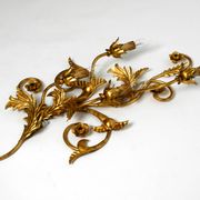 XL 1960s Italian gold-plated wall lamp with four sockets | heigh 80ccm