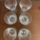 Set of 6 crystal glasses