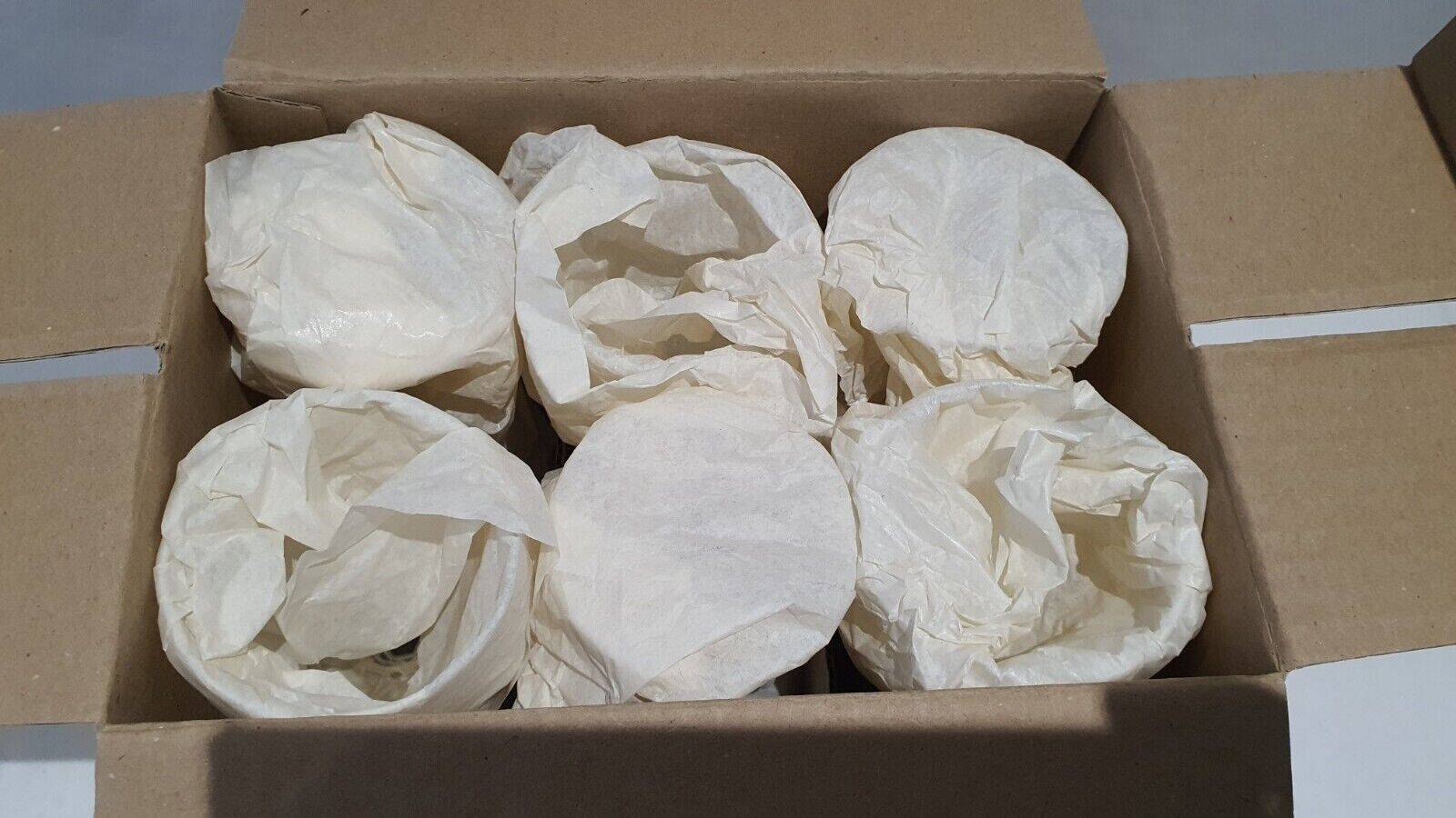 Set of 6 Faceted Balloon Glasses with Engraved St Louis Crystal Cut Feet