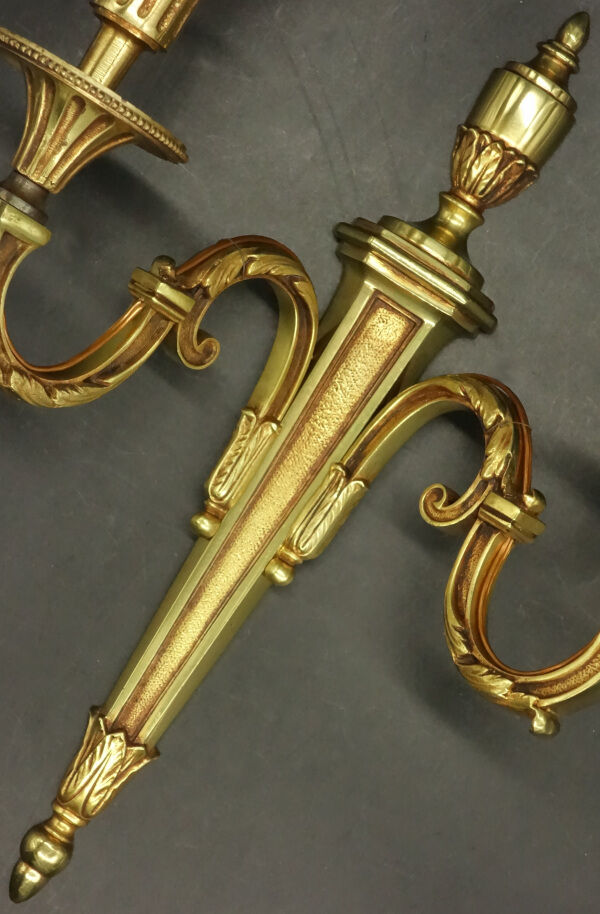 Pair of Louis XVI style wall lamps