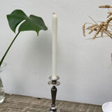 Edouadrien candlestick in old silver metal hallmarked / old candlestick