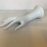 White hand vertical or horizontal soliflore ring