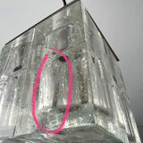 Poliarte, clear Murano glass pendant from 70s