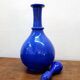 Vintage cobalt blue opaline carafe
