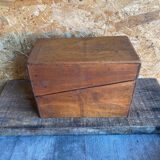 Old Box Vintage Wooden Card Storage #D890