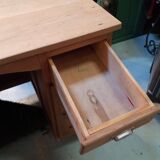 Raw wood desk