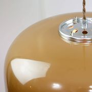 Suspension en brun de l'ère spatiale de Guzzini, années 1960